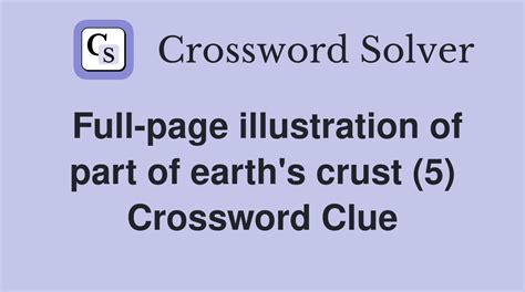 full page illustration crossword clue